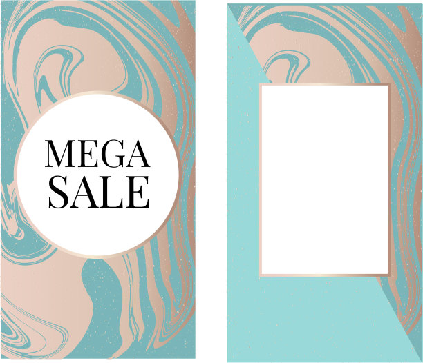 模板框方流艺术黄金时尚图片下载