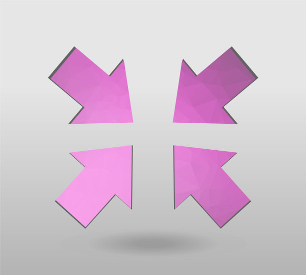 箭头图标设置多边形箭头彩色箭头图片下载