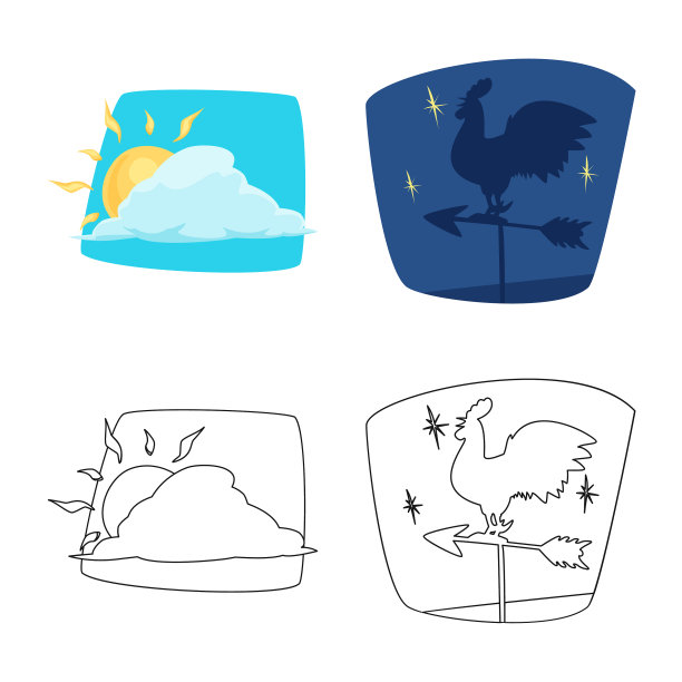 孤立对象天气和气候符号图片下载