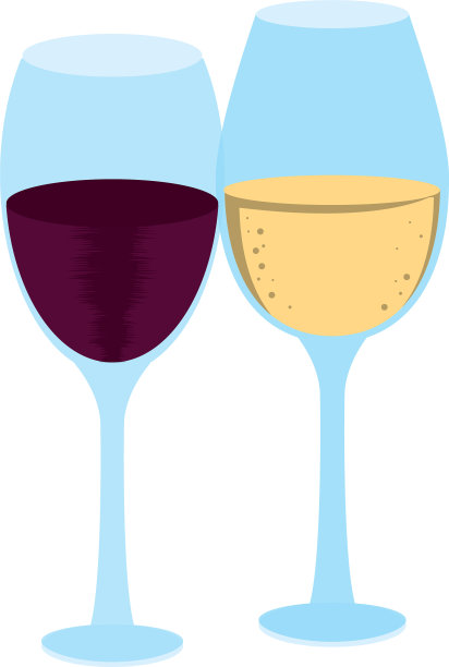 酒杯图标形象平面设计图片下载