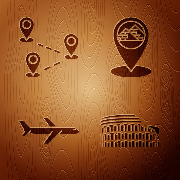 设定罗马竞技场在意大利的航线位置平面图片下载