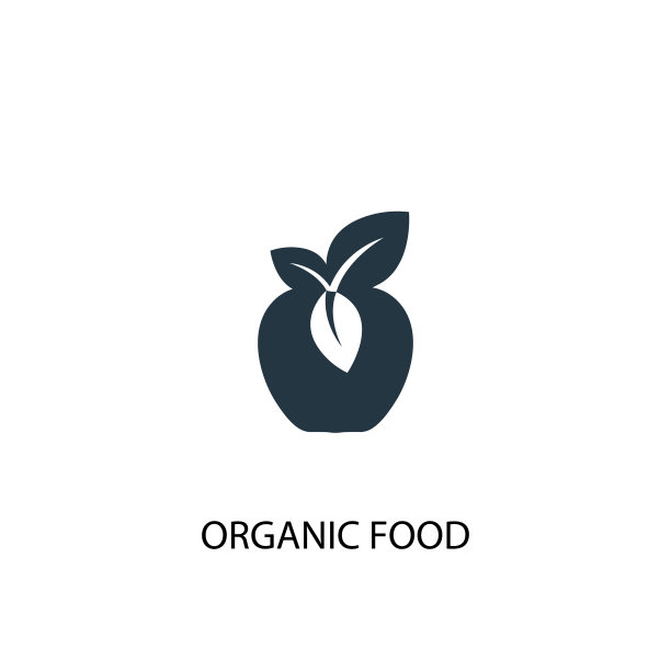 简单的有机食品图标元素图片下载