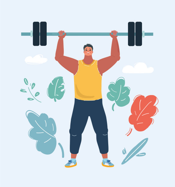 拿着杠铃的男人图片下载