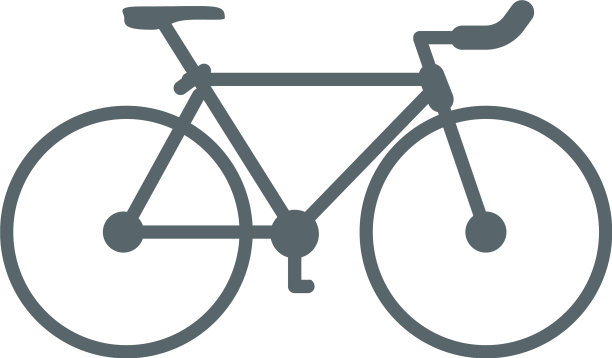 孤立的自行车图标设计图片下载