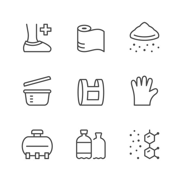 设置线条图标聚乙烯或聚乙烯图片下载