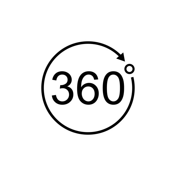 360度旋转图标平面矢量模板设计流行图片下载