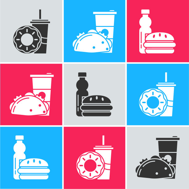 在纸杯里放上吸管和甜甜圈图片下载