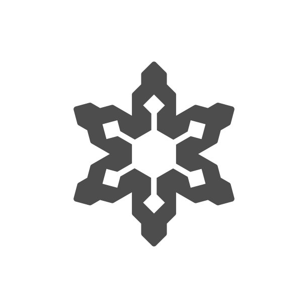雪花图标或雪概念图片下载