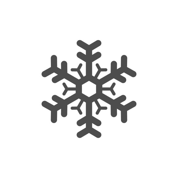 雪花图标或雪概念图片下载