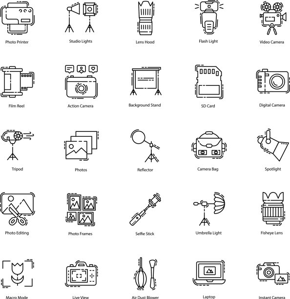摄影图标包图片下载