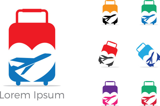 旅游标志设计图片下载