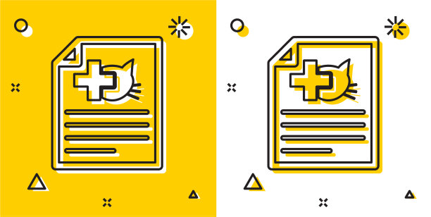 带狗或带狗旅行的黑色医疗证明图片下载