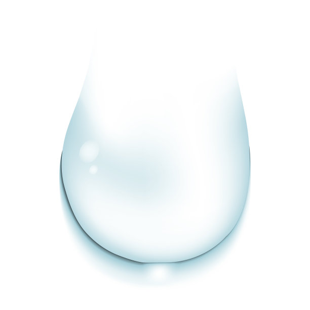 水滴在白色的背景特写3d图片下载