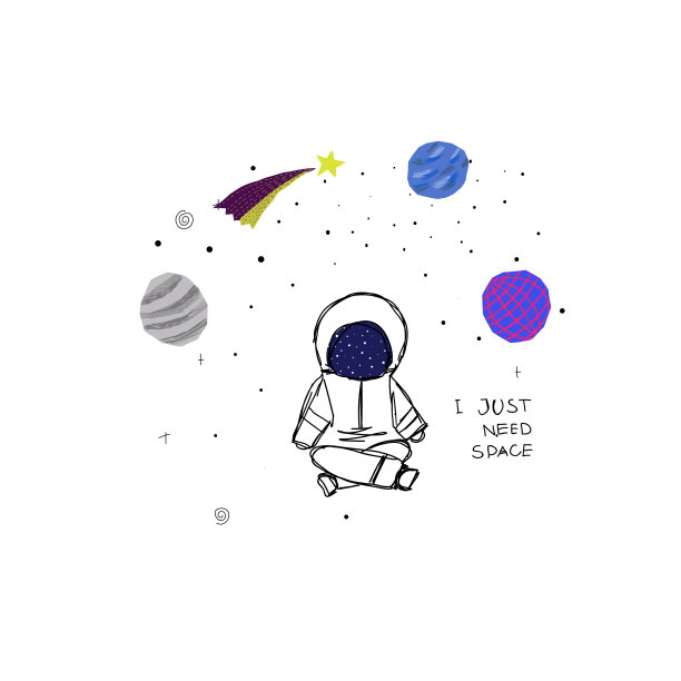 我只是需要太空星球宇航员卡图片下载