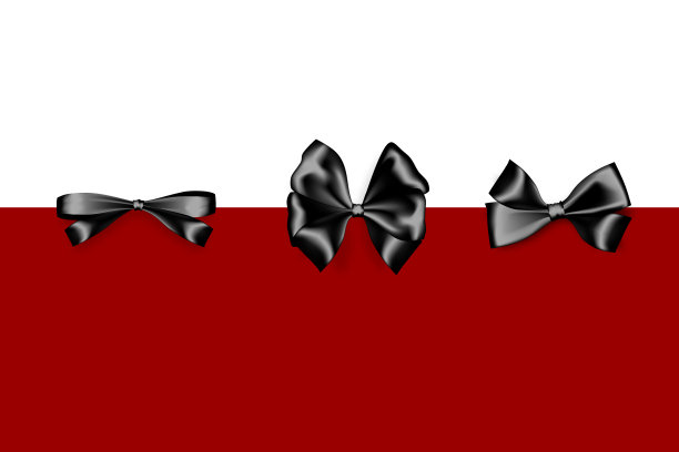 节日缎子礼物蝴蝶结丝带黑色星期五图片下载