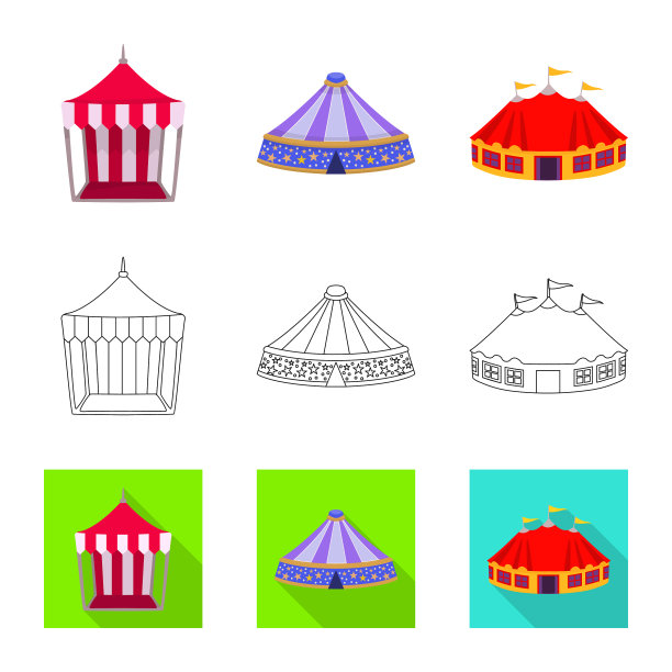 罗和折叠标志集图片下载