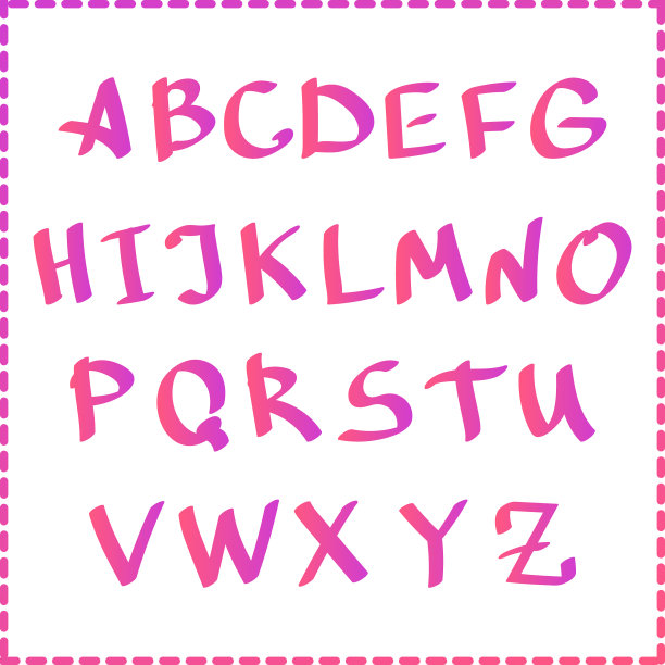 现代设计模板与英语装饰图片下载