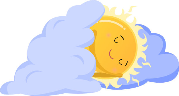 平静快乐的睡在云里晒太阳图片下载