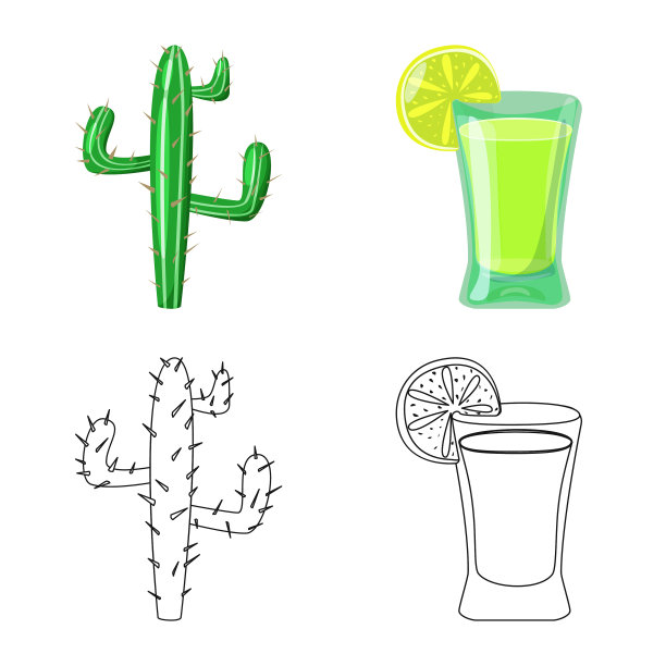 设计咖啡馆和拉丁标志设置咖啡馆图片下载