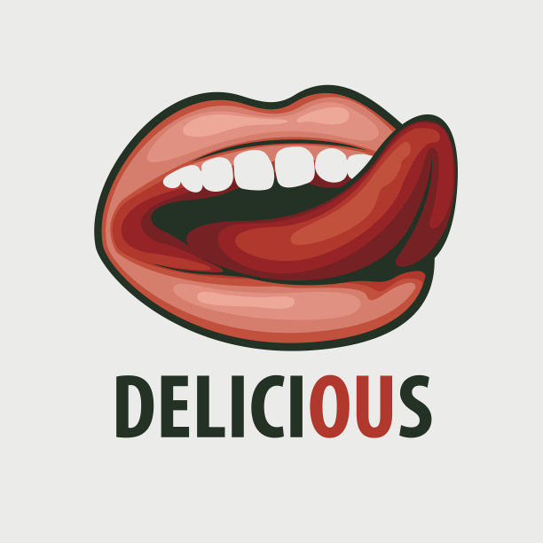 女人舔性感的红唇图片下载