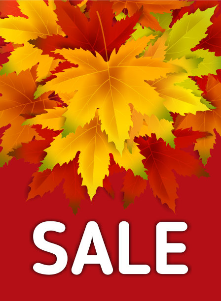 秋季销售背景模板与秋季图片下载