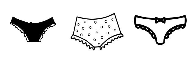 女性内衣图标套装图片下载