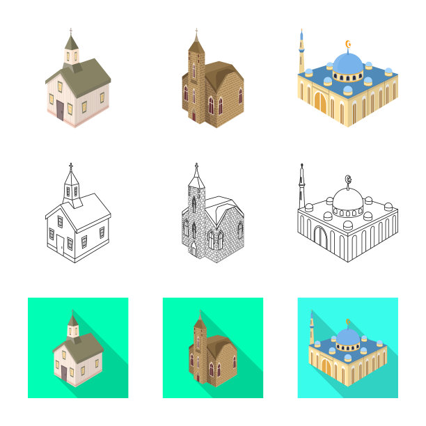 寺庙及历史标志图片下载