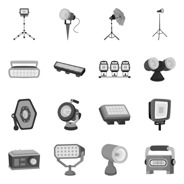 设计灯光及剧场标志集图片下载