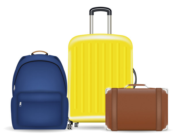 放行李袋、手提箱和背包图片下载