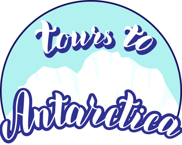 南极洲旅游排印标志时尚冰山图片下载