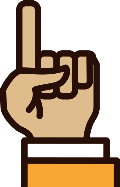 手人类孤立图标图片下载