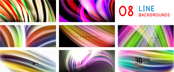 设置光谱流动的液体线背景图片下载