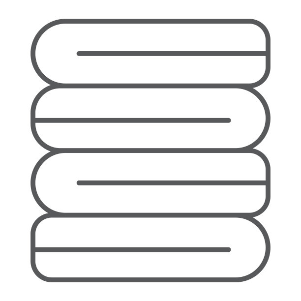 折叠的衣服细线图标洗衣和洗涤图片下载