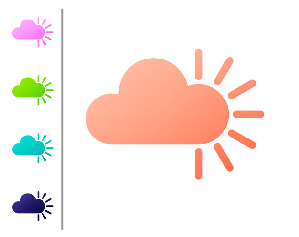 珊瑚云图标孤立在白色背景图片下载