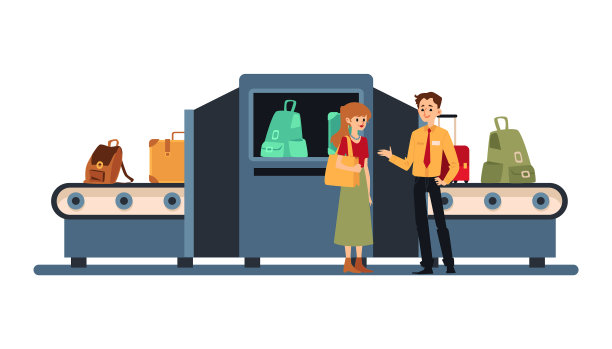 机场行李安全检查机-卡通图片下载