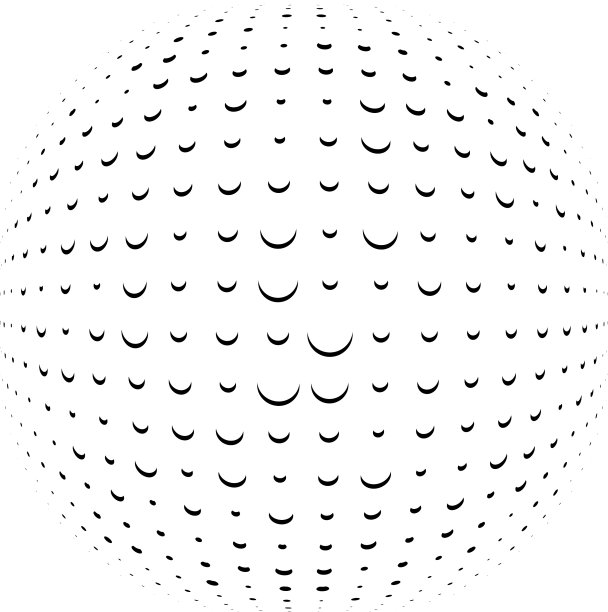 三维圆爆凸球球扭曲图片下载