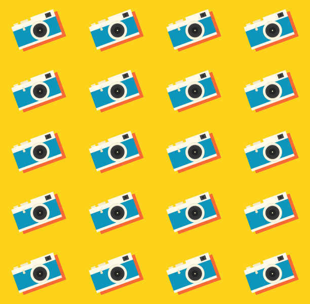 相机复古复古无缝图案背景图片下载