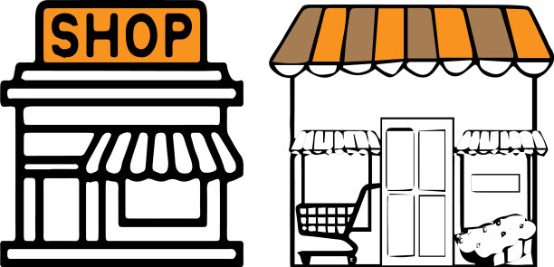 商店图标上的白色背景图片下载