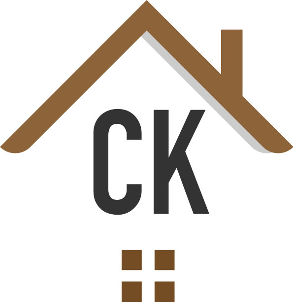 首字母ck建筑标识设计模板图片下载