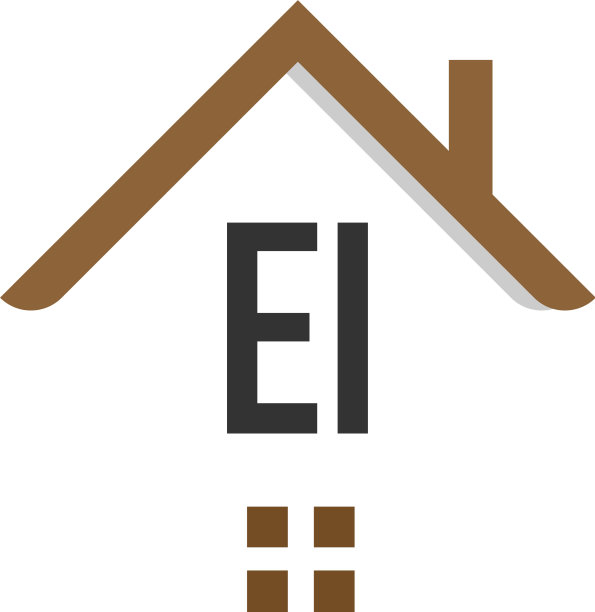 字母EI建筑logo设计模板图片下载