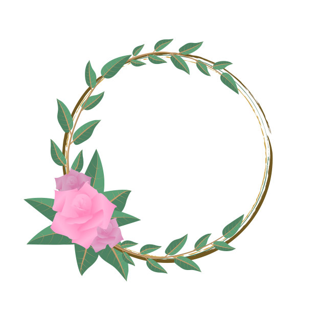 枝上有绿叶，花上有白色图片下载