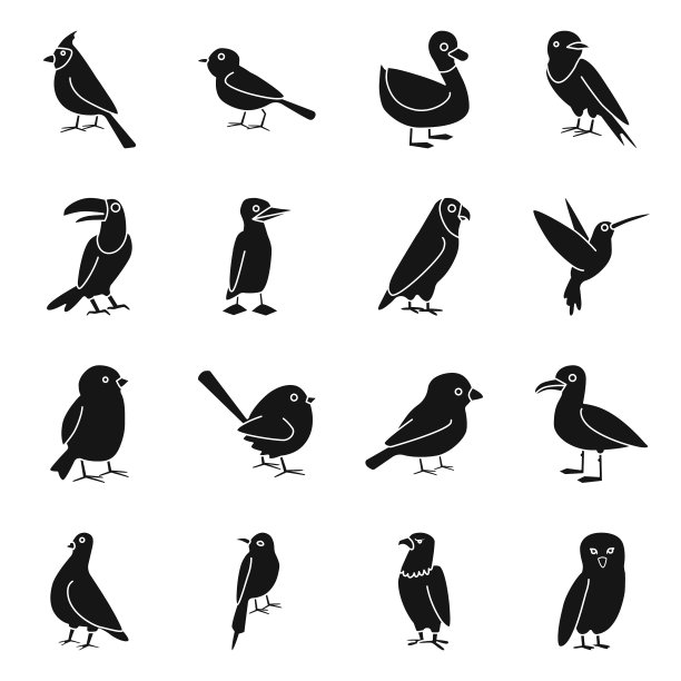 孤立对象动物和野生符号图片下载