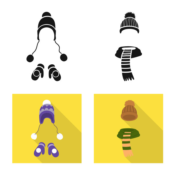 隔离对象衣服和纹理图标设置图片下载