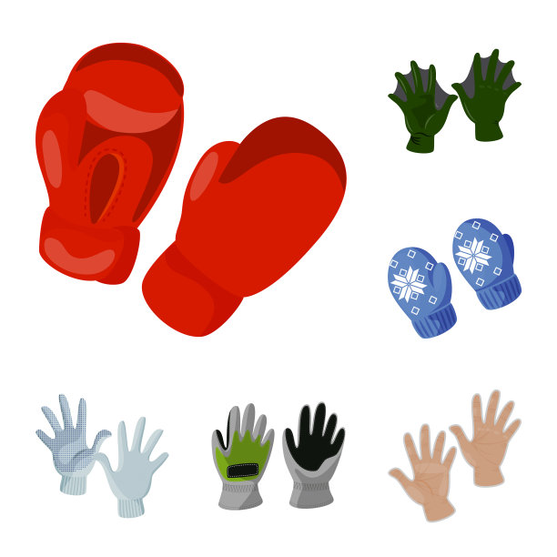 孤立的对象附件和样式符号集图片下载