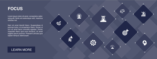 聚焦banner 10图标概念目标激励图片下载