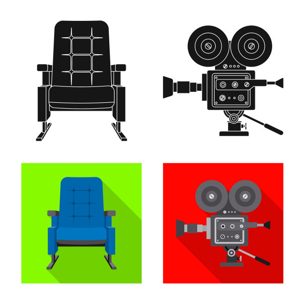 孤立对象电视和拍摄标志图片下载