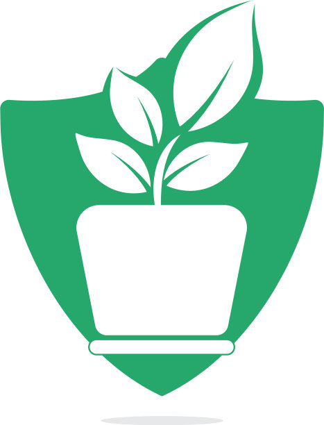 12花盆和植物logo图片下载