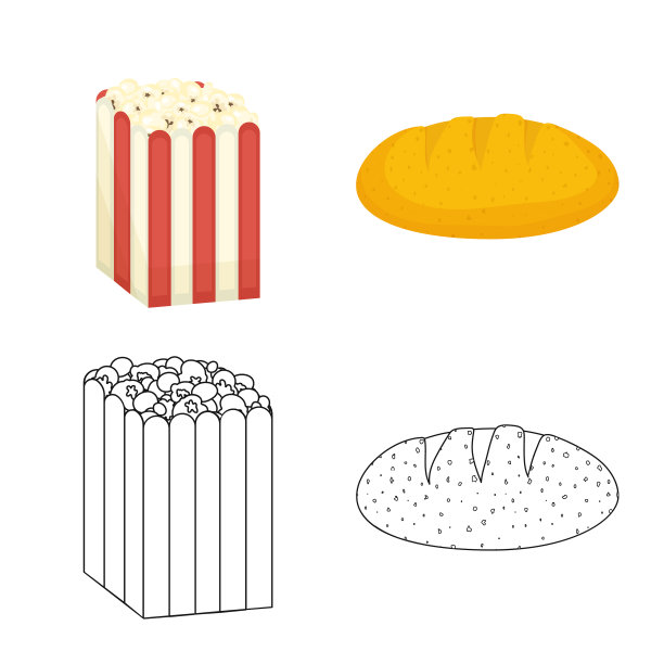 设计玉米田和蔬菜图标图片下载