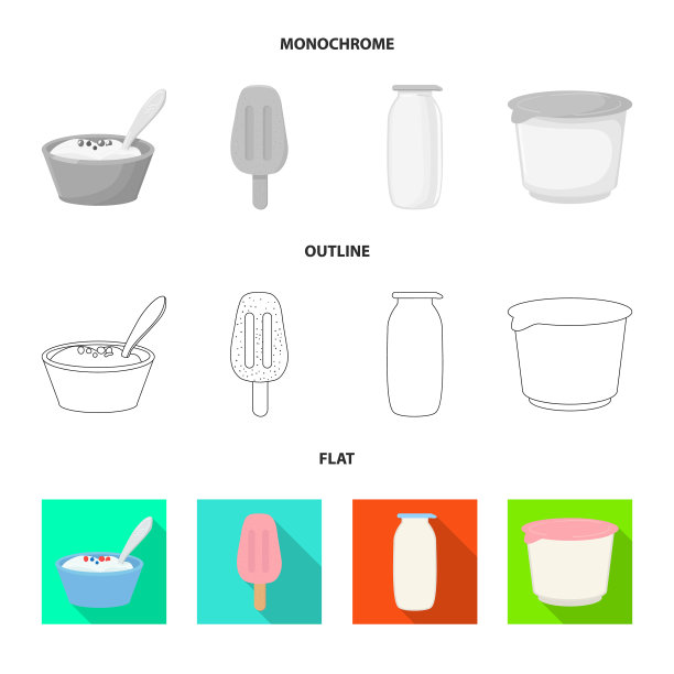 隔离对象有机和乳糖标志集图片下载