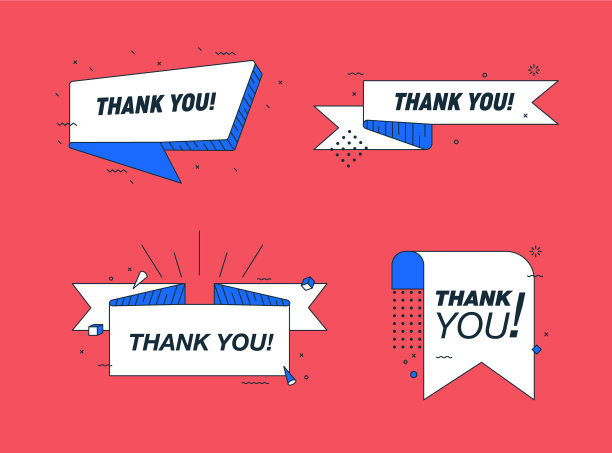 感谢横幅、海报、标签或图标图片下载